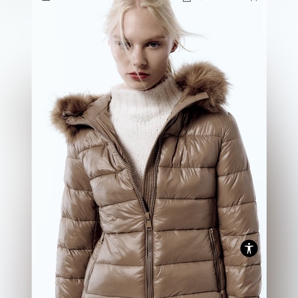 Zara Jackets & Coats Zara Water Repellent Quilted Jacket Hooded